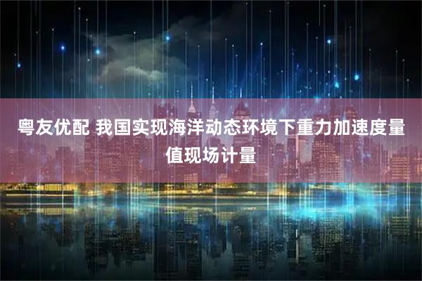粤友优配 我国实现海洋动态环境下重力加速度量值现场计量